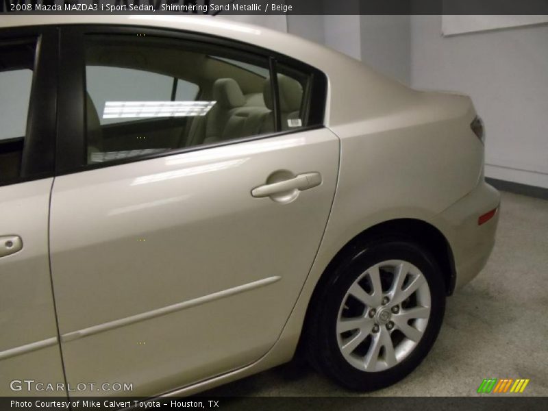 Shimmering Sand Metallic / Beige 2008 Mazda MAZDA3 i Sport Sedan