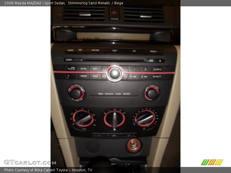 Shimmering Sand Metallic / Beige 2008 Mazda MAZDA3 i Sport Sedan