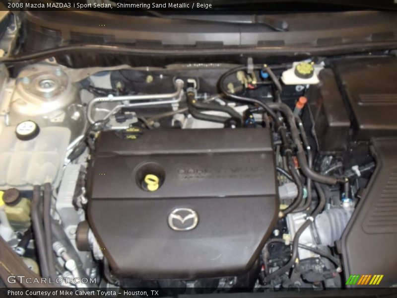 Shimmering Sand Metallic / Beige 2008 Mazda MAZDA3 i Sport Sedan