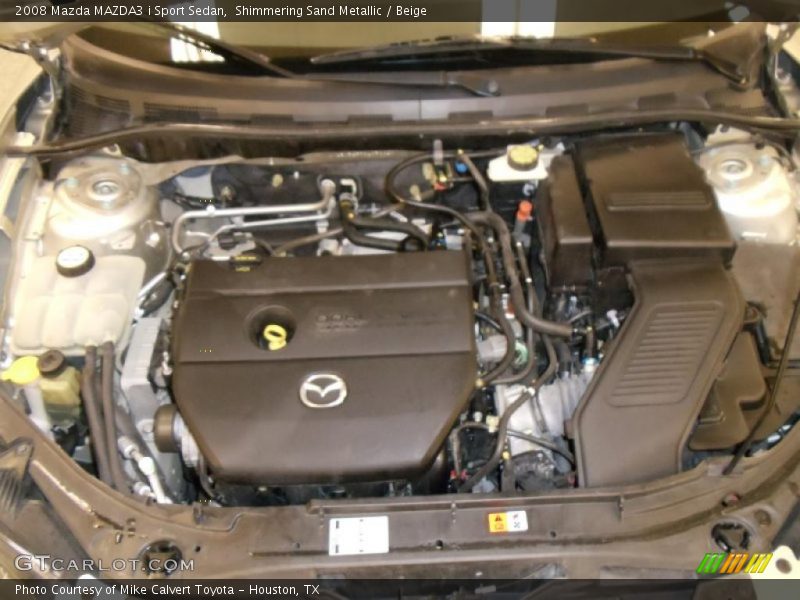 Shimmering Sand Metallic / Beige 2008 Mazda MAZDA3 i Sport Sedan