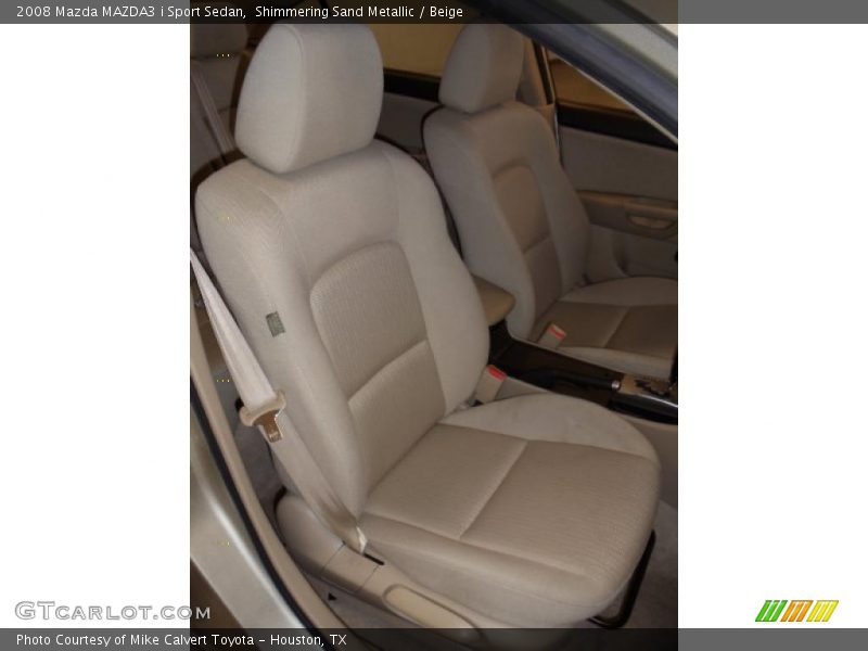 Shimmering Sand Metallic / Beige 2008 Mazda MAZDA3 i Sport Sedan