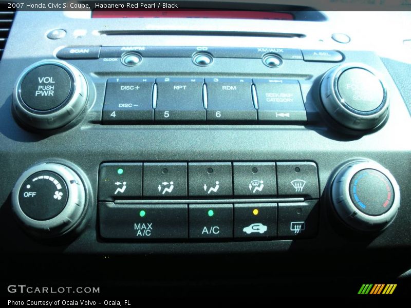 Habanero Red Pearl / Black 2007 Honda Civic Si Coupe