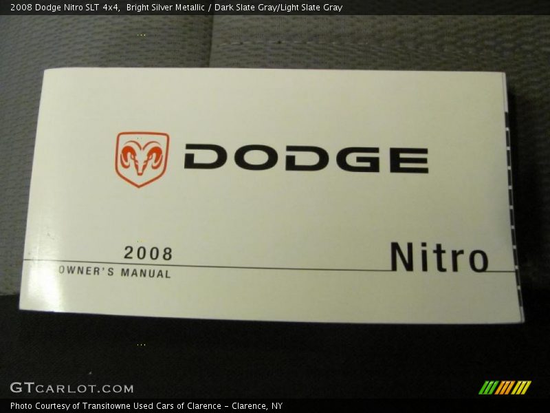 Bright Silver Metallic / Dark Slate Gray/Light Slate Gray 2008 Dodge Nitro SLT 4x4