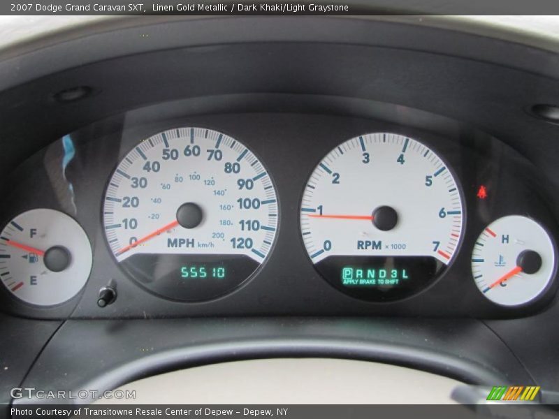 Linen Gold Metallic / Dark Khaki/Light Graystone 2007 Dodge Grand Caravan SXT