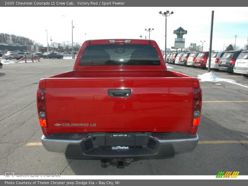 Victory Red / Sport Pewter 2005 Chevrolet Colorado LS Crew Cab
