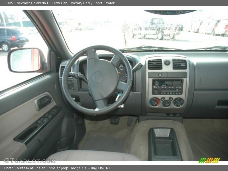 Victory Red / Sport Pewter 2005 Chevrolet Colorado LS Crew Cab