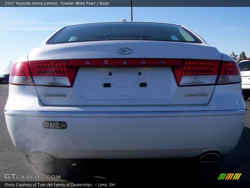 Powder White Pearl / Beige 2007 Hyundai Azera Limited