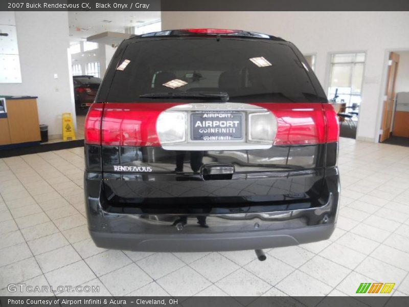 Black Onyx / Gray 2007 Buick Rendezvous CX