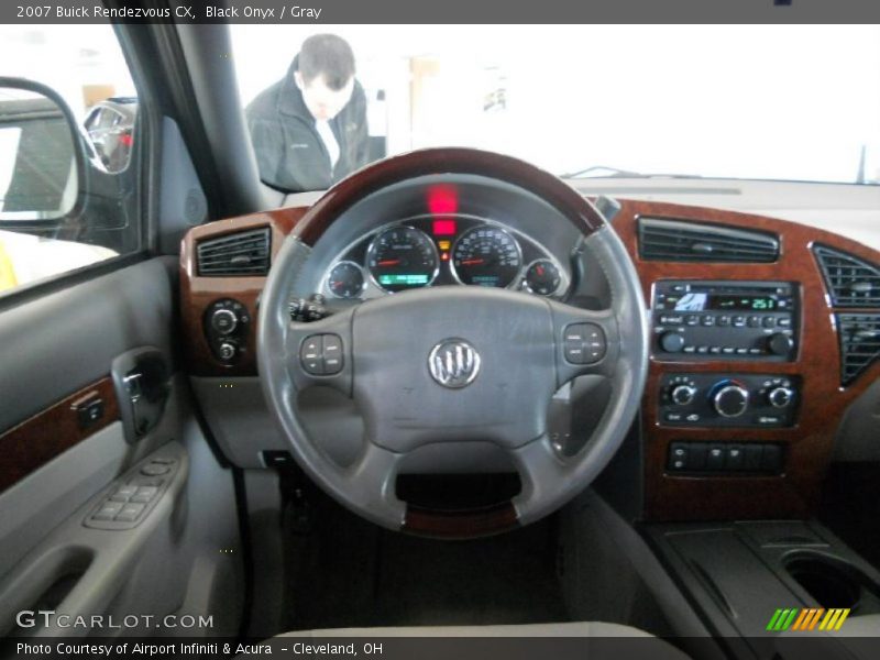 Black Onyx / Gray 2007 Buick Rendezvous CX