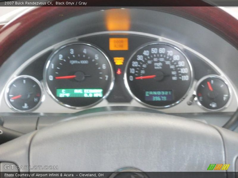 Black Onyx / Gray 2007 Buick Rendezvous CX