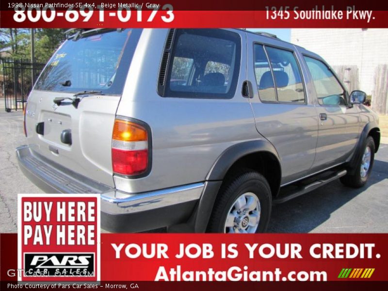 Beige Metallic / Gray 1998 Nissan Pathfinder SE 4x4