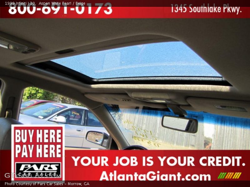 Aspen White Pearl / Beige 1999 Infiniti I 30