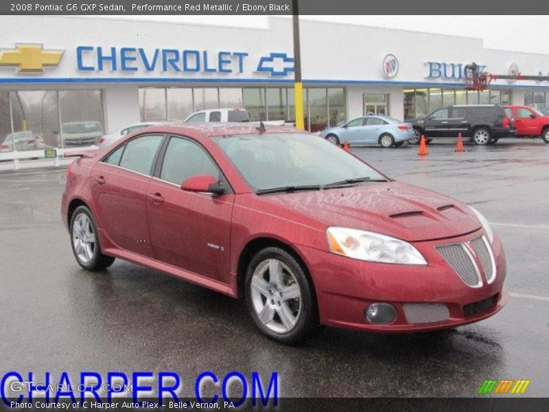 Performance Red Metallic / Ebony Black 2008 Pontiac G6 GXP Sedan
