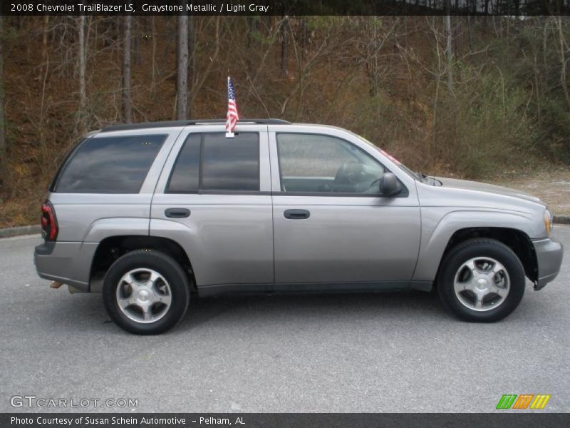 Graystone Metallic / Light Gray 2008 Chevrolet TrailBlazer LS