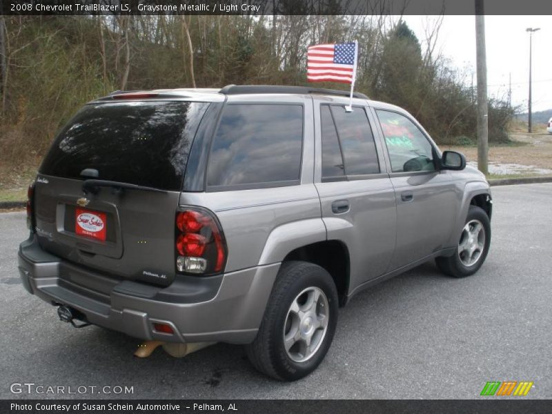 Graystone Metallic / Light Gray 2008 Chevrolet TrailBlazer LS
