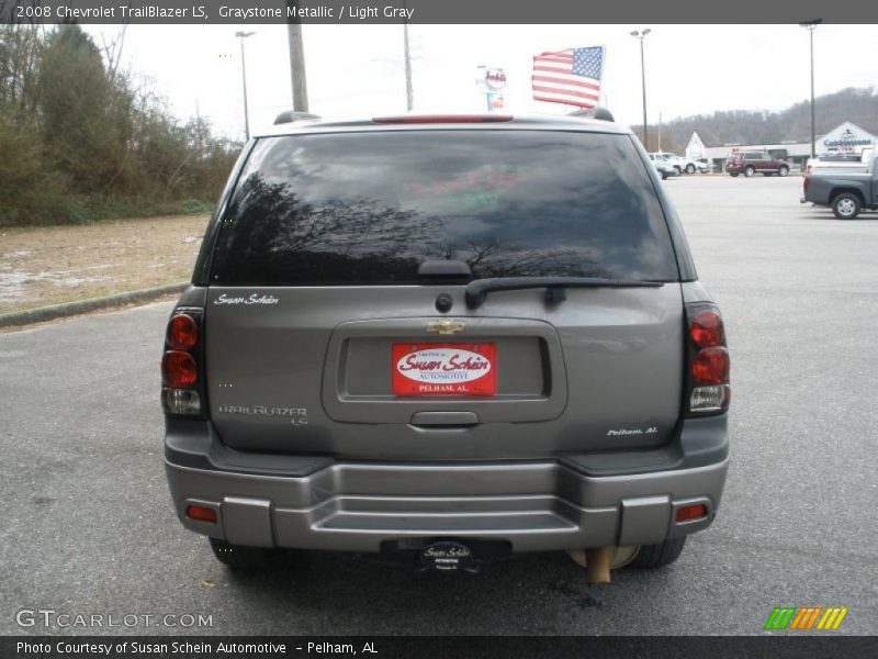 Graystone Metallic / Light Gray 2008 Chevrolet TrailBlazer LS