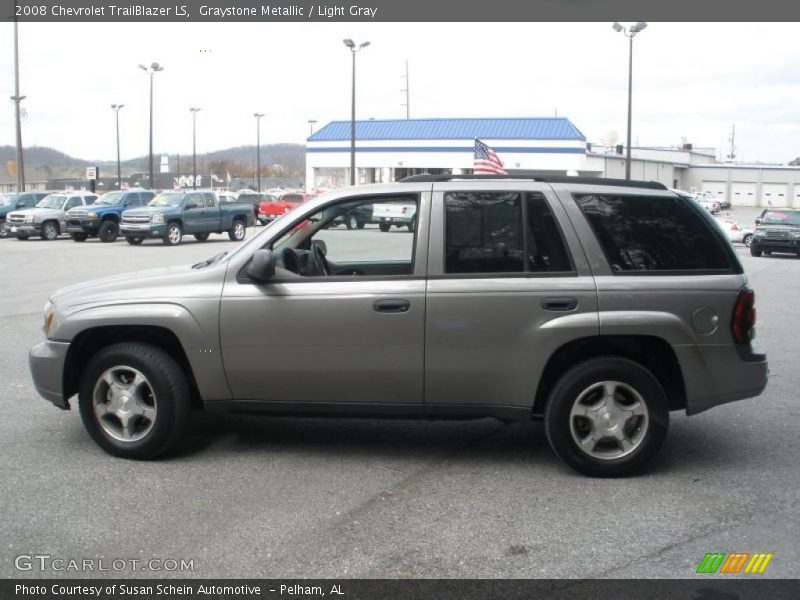 Graystone Metallic / Light Gray 2008 Chevrolet TrailBlazer LS