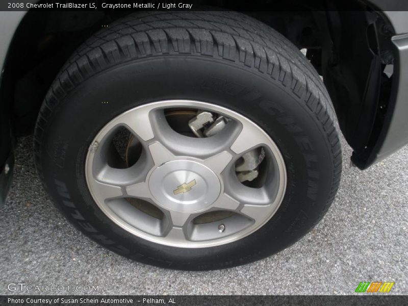 Graystone Metallic / Light Gray 2008 Chevrolet TrailBlazer LS