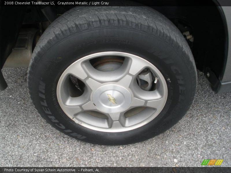 Graystone Metallic / Light Gray 2008 Chevrolet TrailBlazer LS