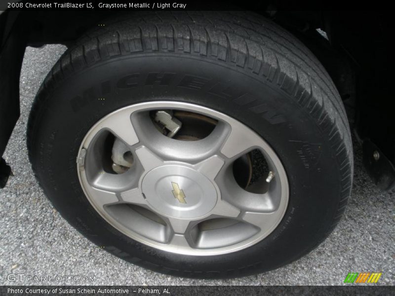 Graystone Metallic / Light Gray 2008 Chevrolet TrailBlazer LS