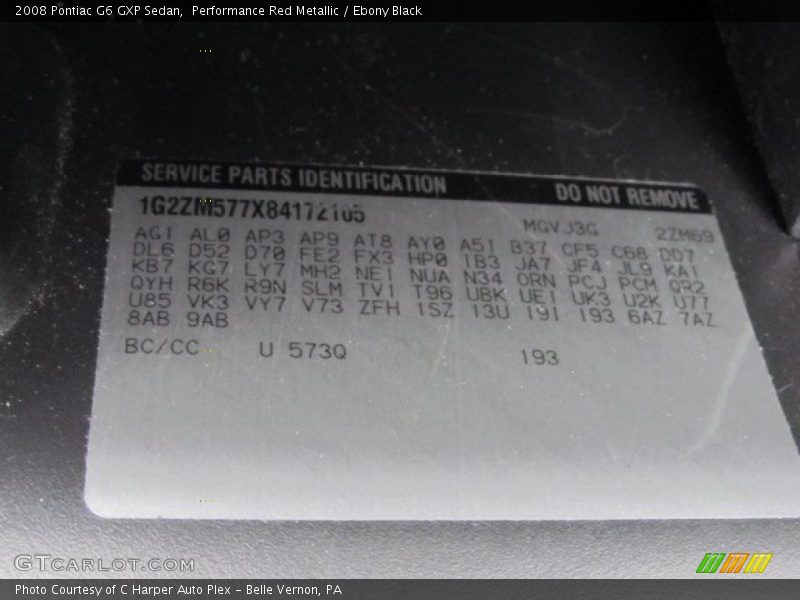 Performance Red Metallic / Ebony Black 2008 Pontiac G6 GXP Sedan