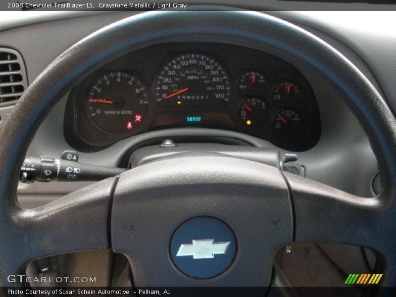 Graystone Metallic / Light Gray 2008 Chevrolet TrailBlazer LS
