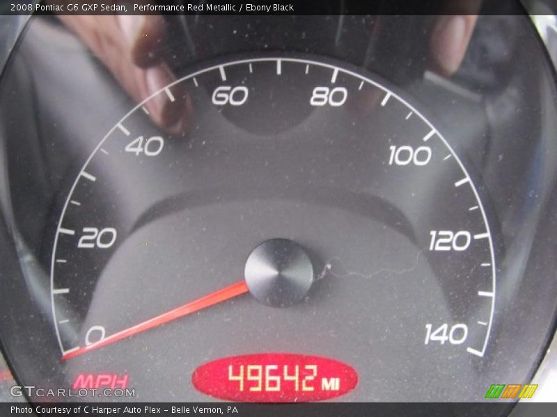 Performance Red Metallic / Ebony Black 2008 Pontiac G6 GXP Sedan