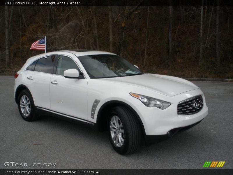 Moonlight White / Wheat 2010 Infiniti FX 35