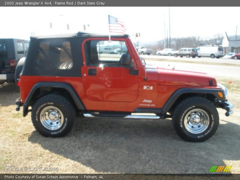 Flame Red / Dark Slate Gray 2003 Jeep Wrangler X 4x4