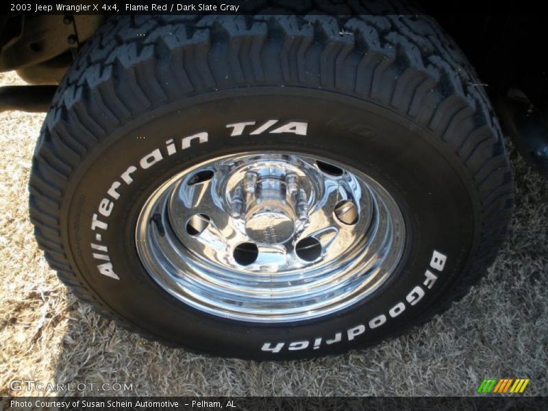 Flame Red / Dark Slate Gray 2003 Jeep Wrangler X 4x4