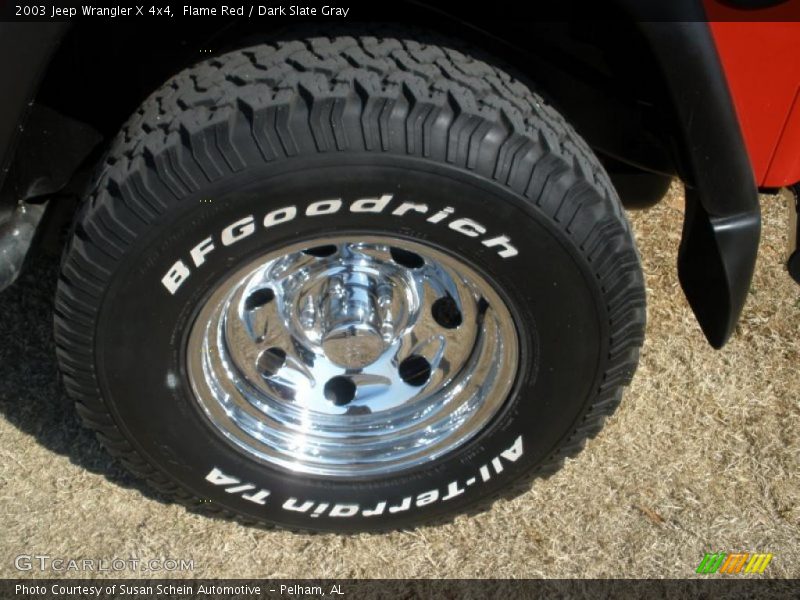 Flame Red / Dark Slate Gray 2003 Jeep Wrangler X 4x4