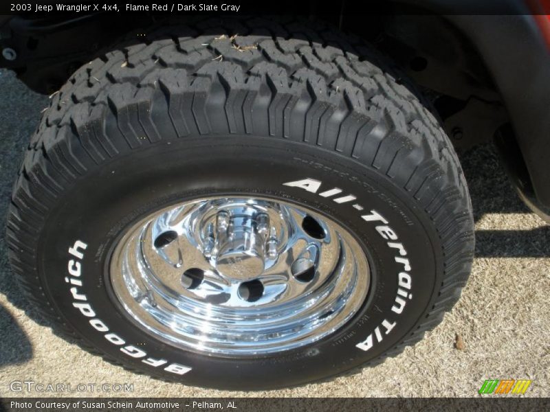 Flame Red / Dark Slate Gray 2003 Jeep Wrangler X 4x4