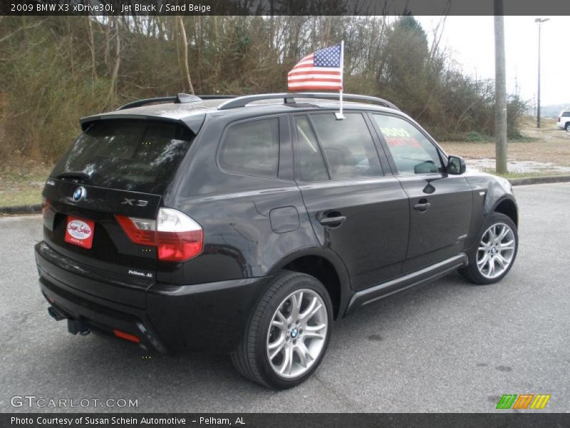 Jet Black / Sand Beige 2009 BMW X3 xDrive30i