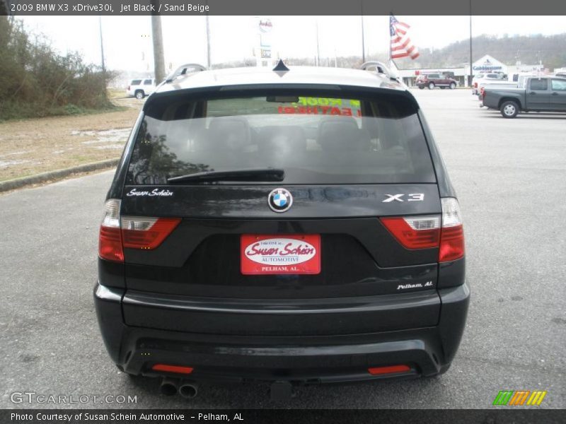 Jet Black / Sand Beige 2009 BMW X3 xDrive30i