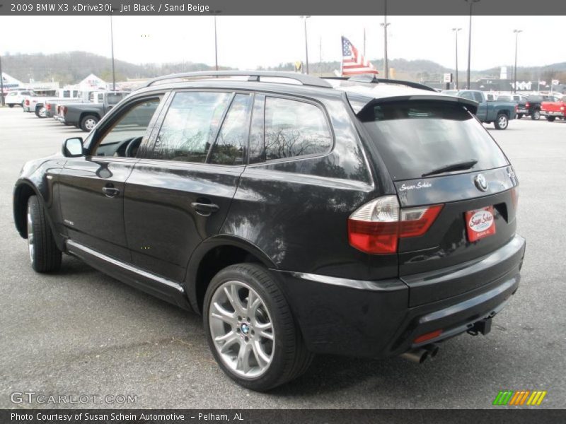Jet Black / Sand Beige 2009 BMW X3 xDrive30i