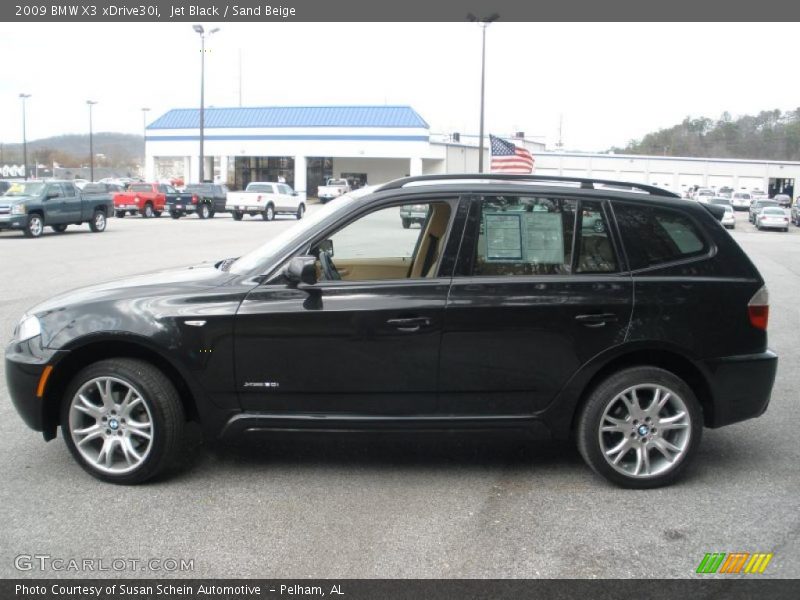 Jet Black / Sand Beige 2009 BMW X3 xDrive30i