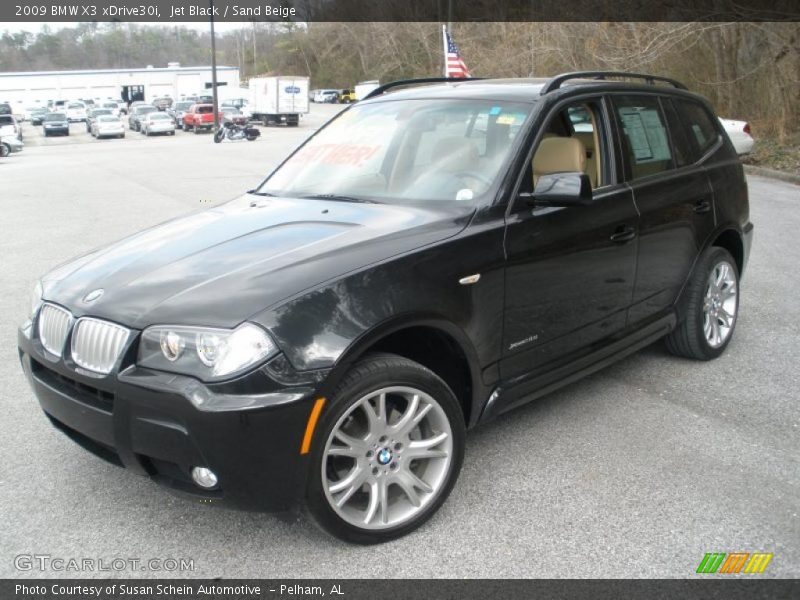 Jet Black / Sand Beige 2009 BMW X3 xDrive30i