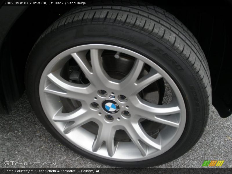 Jet Black / Sand Beige 2009 BMW X3 xDrive30i