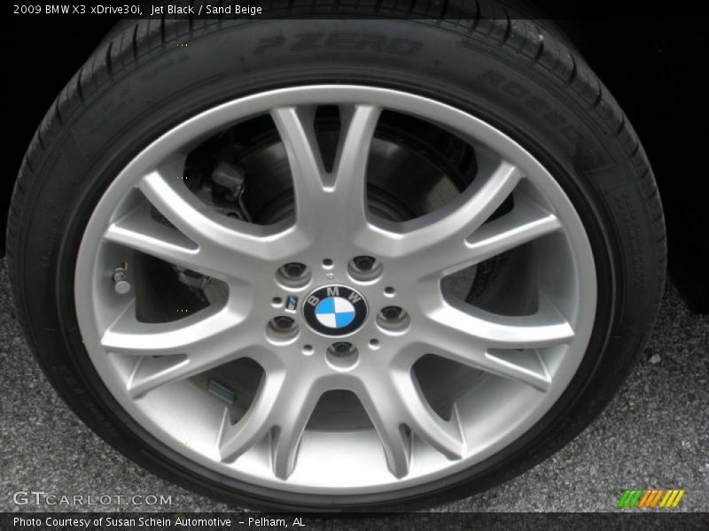 Jet Black / Sand Beige 2009 BMW X3 xDrive30i