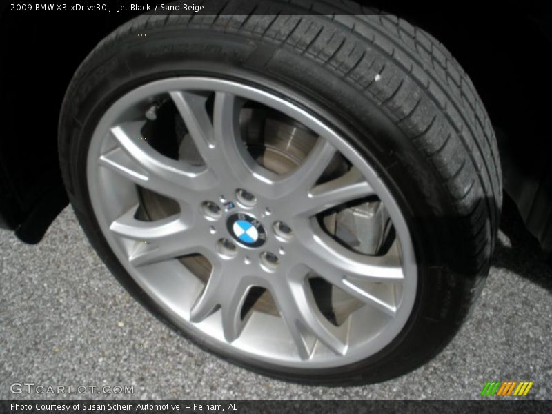 Jet Black / Sand Beige 2009 BMW X3 xDrive30i