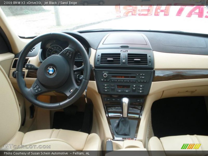 Jet Black / Sand Beige 2009 BMW X3 xDrive30i