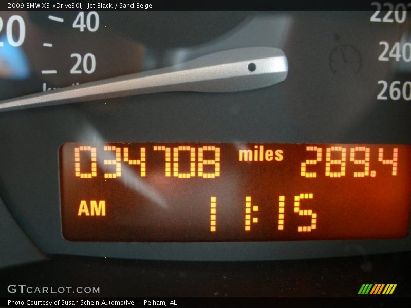Jet Black / Sand Beige 2009 BMW X3 xDrive30i