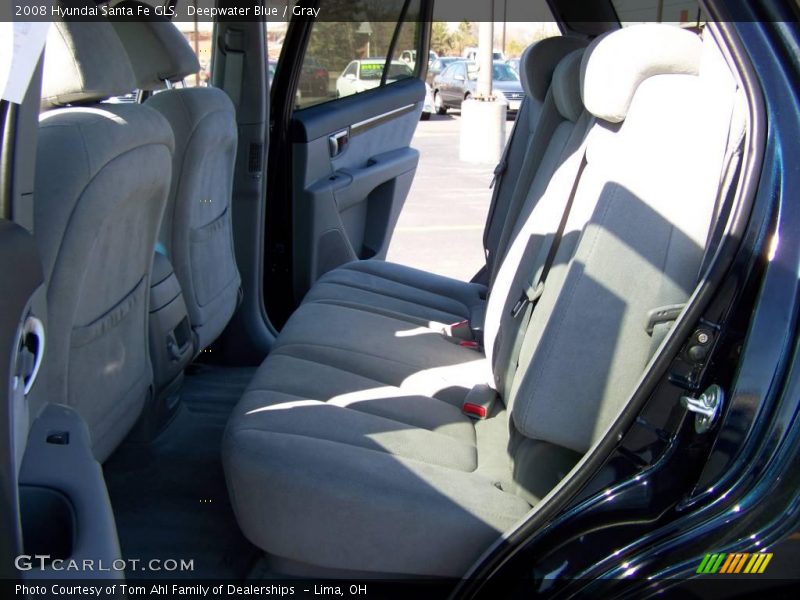 Deepwater Blue / Gray 2008 Hyundai Santa Fe GLS