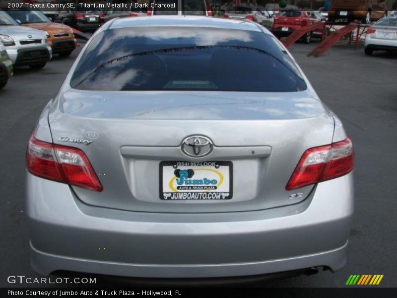 Titanium Metallic / Dark Charcoal 2007 Toyota Camry SE