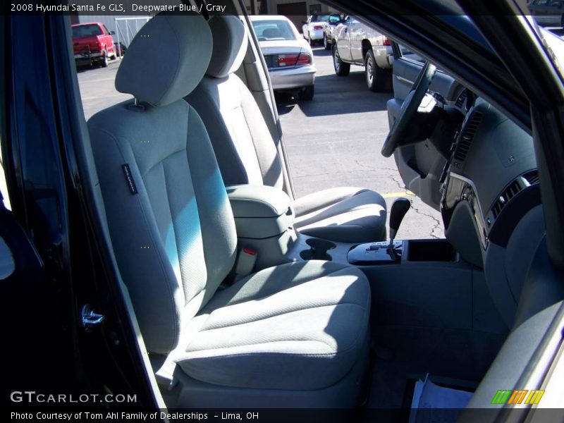 Deepwater Blue / Gray 2008 Hyundai Santa Fe GLS