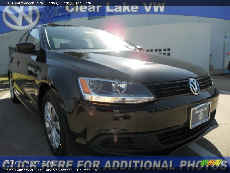 Black / Titan Black 2011 Volkswagen Jetta S Sedan