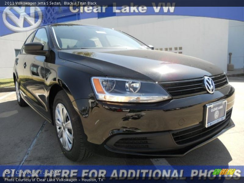 Black / Titan Black 2011 Volkswagen Jetta S Sedan