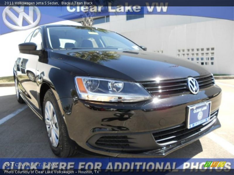 Black / Titan Black 2011 Volkswagen Jetta S Sedan