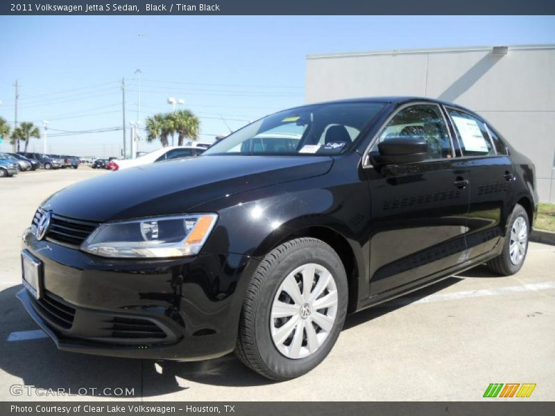 Black / Titan Black 2011 Volkswagen Jetta S Sedan