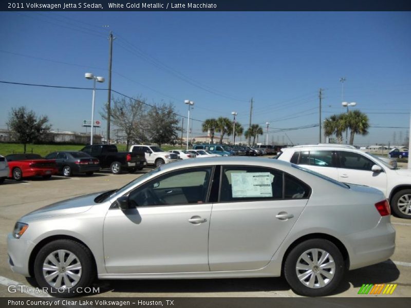 White Gold Metallic / Latte Macchiato 2011 Volkswagen Jetta S Sedan
